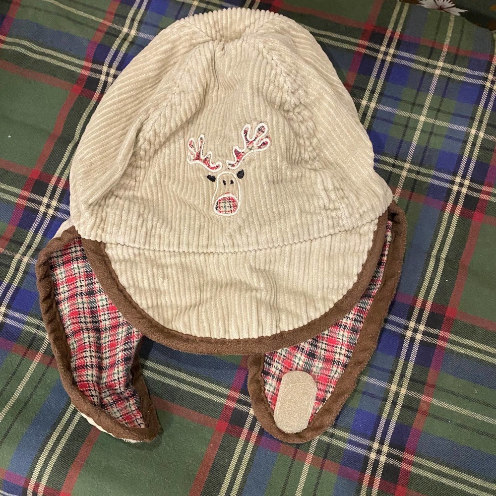 Kid Connection Toddler 100% Cotton Corduroy Ear Flap Hat